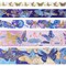 Wrapables Decorative Gold Foil Washi Tape and Sticker Set for Stationery, Diary, Card Making (10 Rolls & 10 Sheets)